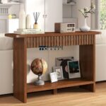 Wooden Console Table with Two Drawers for Living Room and Entryway - Image 4