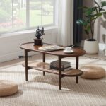 Solid Wood Square Coffee Table with One Large Storage Drawer - Image 5