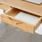 Study Table with Drawer – Minimal Scandinavian Writing Desk - Image 2