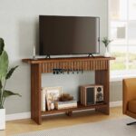 Wooden Console Table with Two Drawers for Living Room and Entryway - Image 5