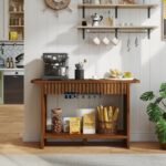 Wooden Console Table with Two Drawers for Living Room and Entryway - Image 2