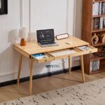 Solid Wood Study Table with 3 Drawers - Image 5