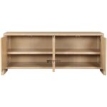 Solid Wood Minimalist Sideboard Cabinet – Natural Oak Finish - Image 5