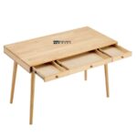 Solid Wood Study Table with 3 Drawers - Image 2