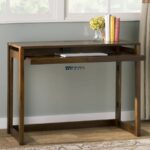 Wood Study Table with Keyboard Shelf - Image 3