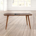Handcrafted Solid Wood Coffee Table with Natural Finish