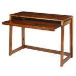Wood Study Table with Keyboard Shelf - Image 4