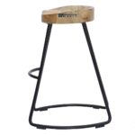 Modern Bar Stool with Strong Metal Frame - Image 3