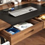Solid Wood Computer Study Table with Keyboard Tray - Image 5