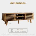 Wooden TV Stand with Sturdy Construction and Elegant Everyday Design - Image 3
