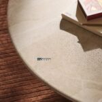 Large Round Centre Table with Premium Travertine Finish - Image 2