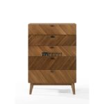 Classic Wooden Chest with 5 Spacious Drawers for Bedroom, Living Room - Image 2