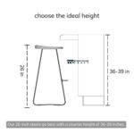 Solid Wood Counter Bar Stool for Kitchen, Dining & Home Bar - Image 5