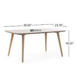 Handcrafted Solid Wood Coffee Table with Natural Finish - Image 4