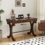 Study Table with Dual Drawers – Classic Home Office Writing Desk