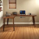 L-Shaped Study Table – Modern Home Office Work Desk