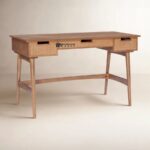 Study Table with Cane Drawers – Modern Handcrafted Home Office Desk - Image 4