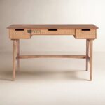 Study Table with Cane Drawers – Modern Handcrafted Home Office Desk - Image 2