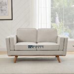 Two-Seater Loveseat with Strong Solid Wood Legs for Indian Homes
