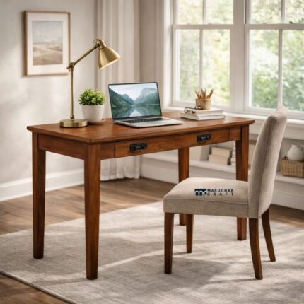 Study Table with Two Drawers – Classic Home Office Writing Desk