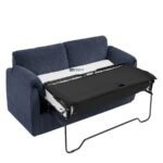 Luxury Fold-Out Sofa Bed with Ribbed Fabric Upholstery - Image 4