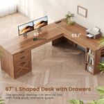 L-Shaped Study Table with Storage - Image 6