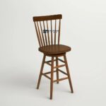 Sheesham Wood Swivel Counter Stool - Image 3