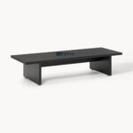 Solid Wood Coffee Table for Living Room - Black - Image 3
