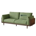 Solid Ash Wood Upholstered Sofa with Strong Wooden Frame - Image 3