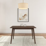 Solid Wood Mid-Century Modern Dining Table