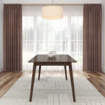 Solid Wood Mid-Century Modern Dining Table for Stylish Homes - Image 2