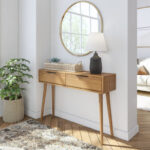 Mid-Century Solid Wood Console with Smart Storage for Indian Interiors - Image 2
