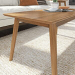 Solid Wood Coffee Table with Storage Shelf - Image 6