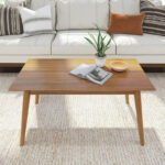 Solid Wood Coffee Table with Storage Shelf - Image 5