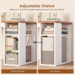 L-Shaped Study Table with Drawers & Shelves - Image 2