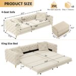 Luxury Tufted L-Shape Sofa with Ottoman - Image 5