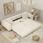 Luxury Tufted L-Shape Sofa with Ottoman - Image 6