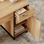 Modern Executive Study Desk with Dual Storage Pedestals - Image 5