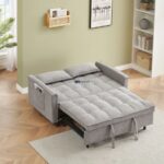 Compact Convertible Sofa Cum Bed with Storage & Side Pocket - Image 4