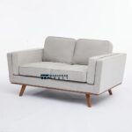 Two-Seater Loveseat with Strong Solid Wood Legs for Indian Homes - Image 5