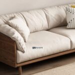 Solid Wood Living Room Sofa with Comfortable Seating - Image 3