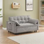 Compact Convertible Sofa Cum Bed with Storage & Side Pocket - Image 3