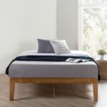 Minimal Solid Wood Platform Bed (Natural Finish) - Image 3