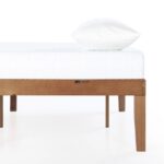 Minimal Solid Wood Platform Bed (Natural Finish) - Image 4