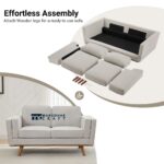 Two-Seater Loveseat with Strong Solid Wood Legs for Indian Homes - Image 6