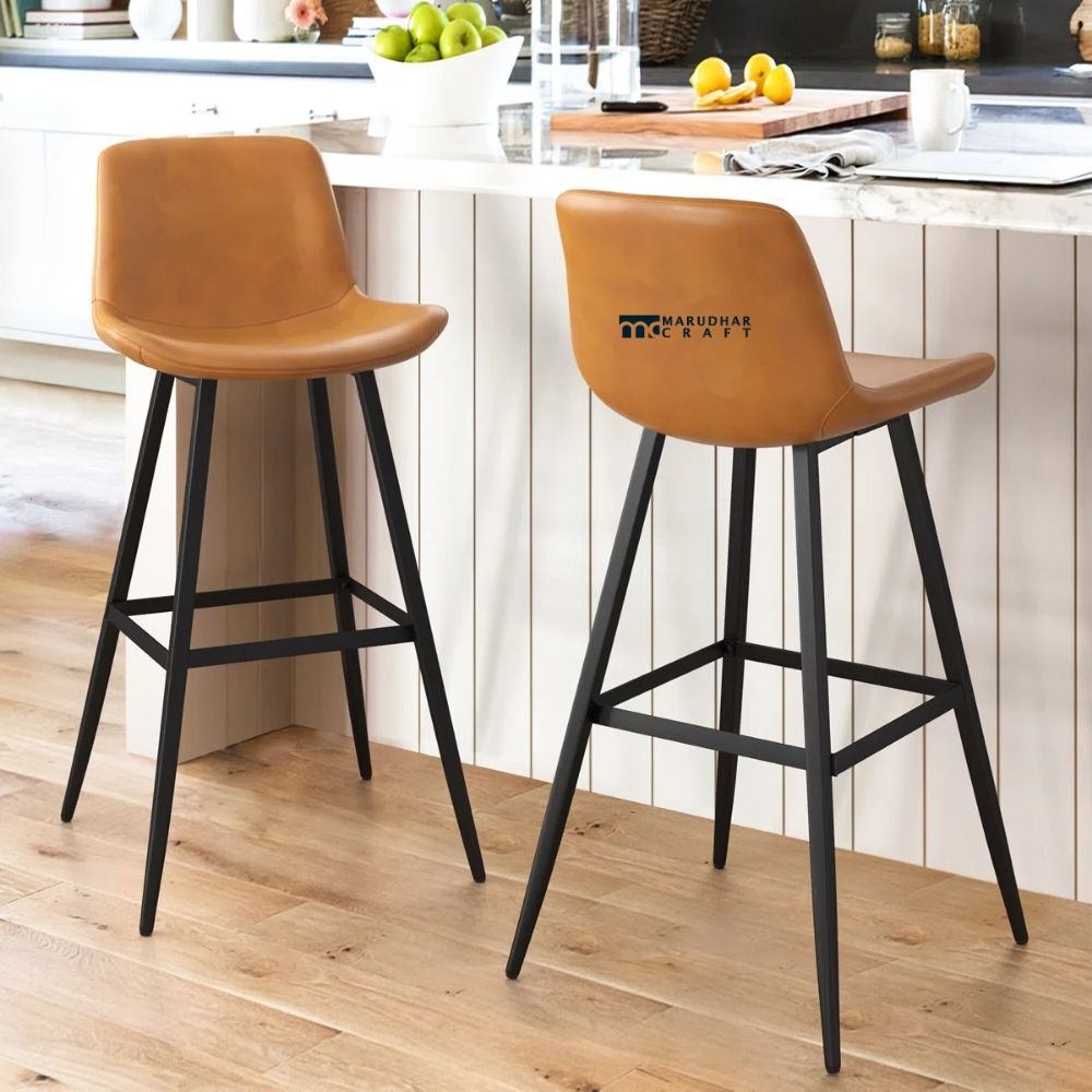 23 Solid Sheesham Wood Counter Stool Set of 2 - Image 1