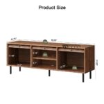 Mid Century Style TV Stand with Clean Lines and Timeless Wooden Design - Image 7