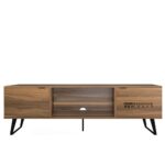 Solid Wood TV Stand with Strong Construction and Timeless Indian Design - Image 2