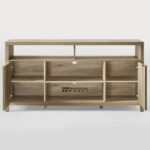 Wood Media Console with Spacious Storage for TVs up to 65 Inches - Image 3