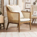 Mid-Century Style Upholstered Armchair for Living Room and Bedroom - Image 2